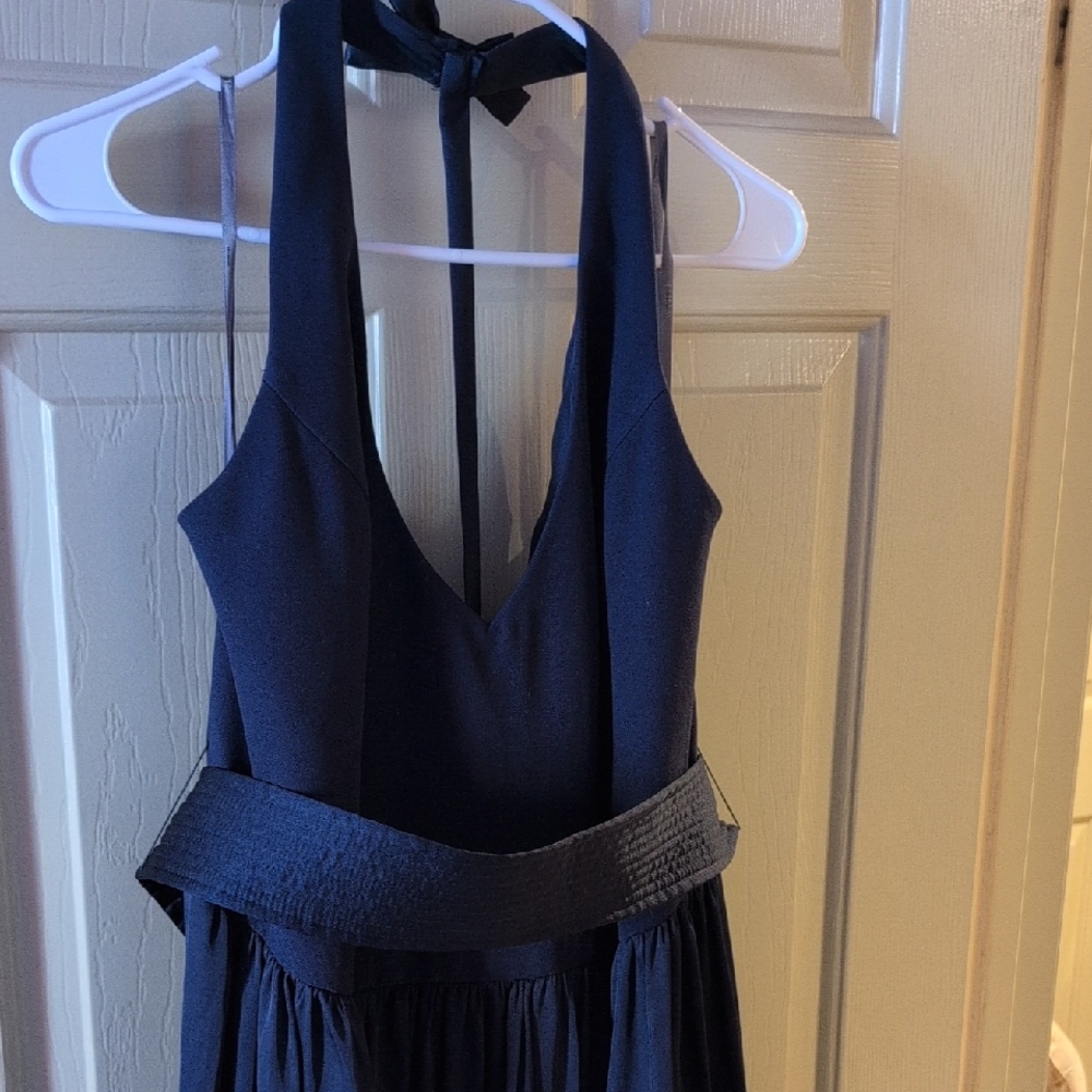 Size 16 Vera Wang Navy Blue Unaltered Bridesmaids Dress